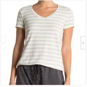 JOE'S JEANS Women's V-Neck T-Shirt Top White  L